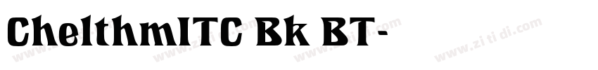 ChelthmITC Bk BT字体转换